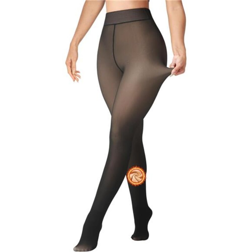 Black Sheer Control Top Tights - Women Hosiery